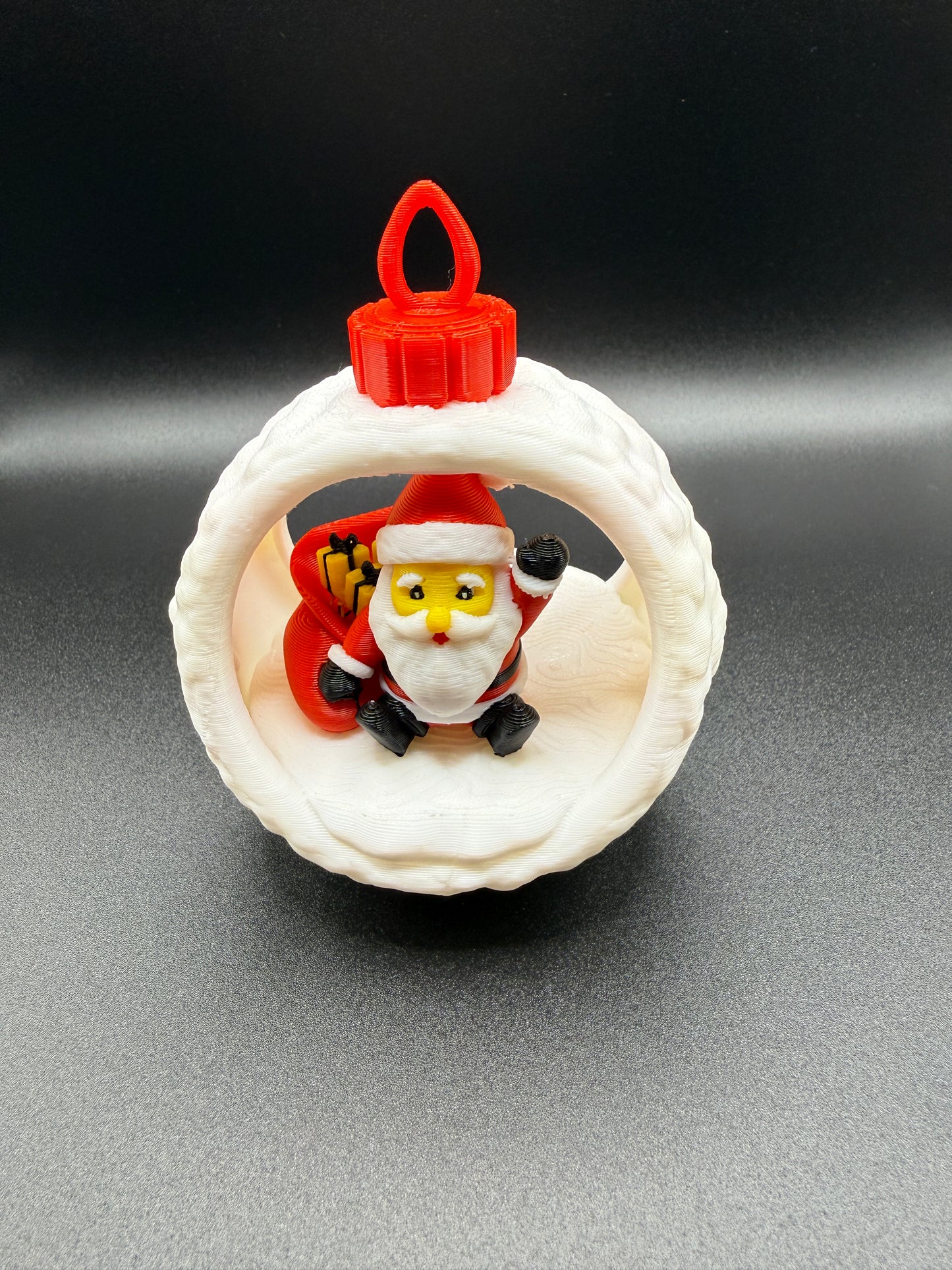 Christmas Bauble Santa Ornament