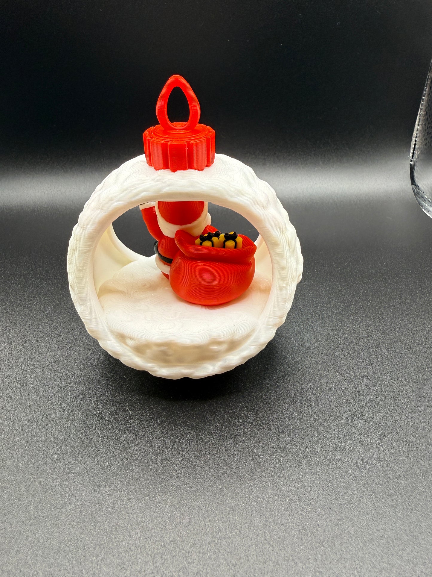 Christmas Bauble Santa Ornament