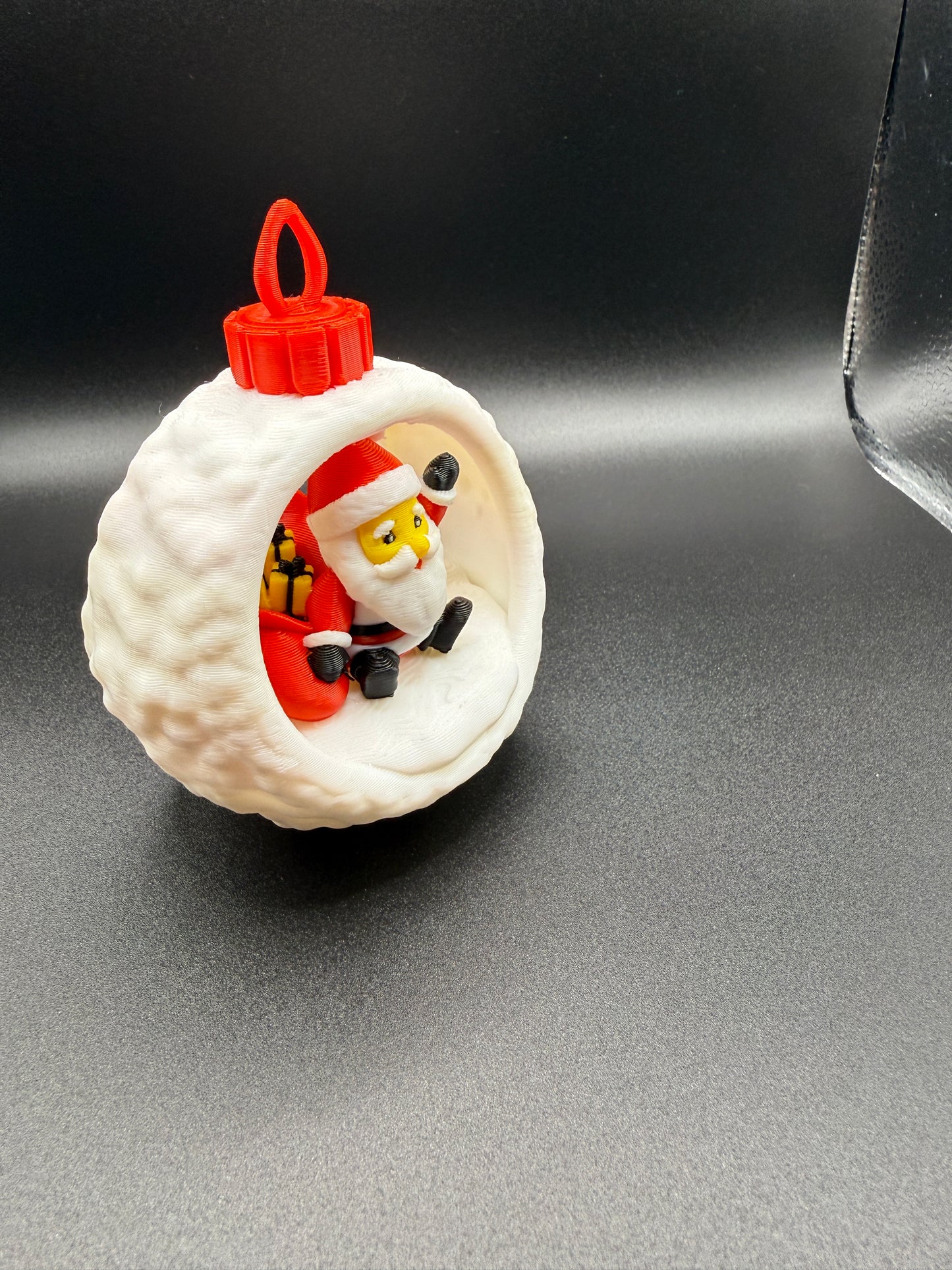 Christmas Bauble Santa Ornament
