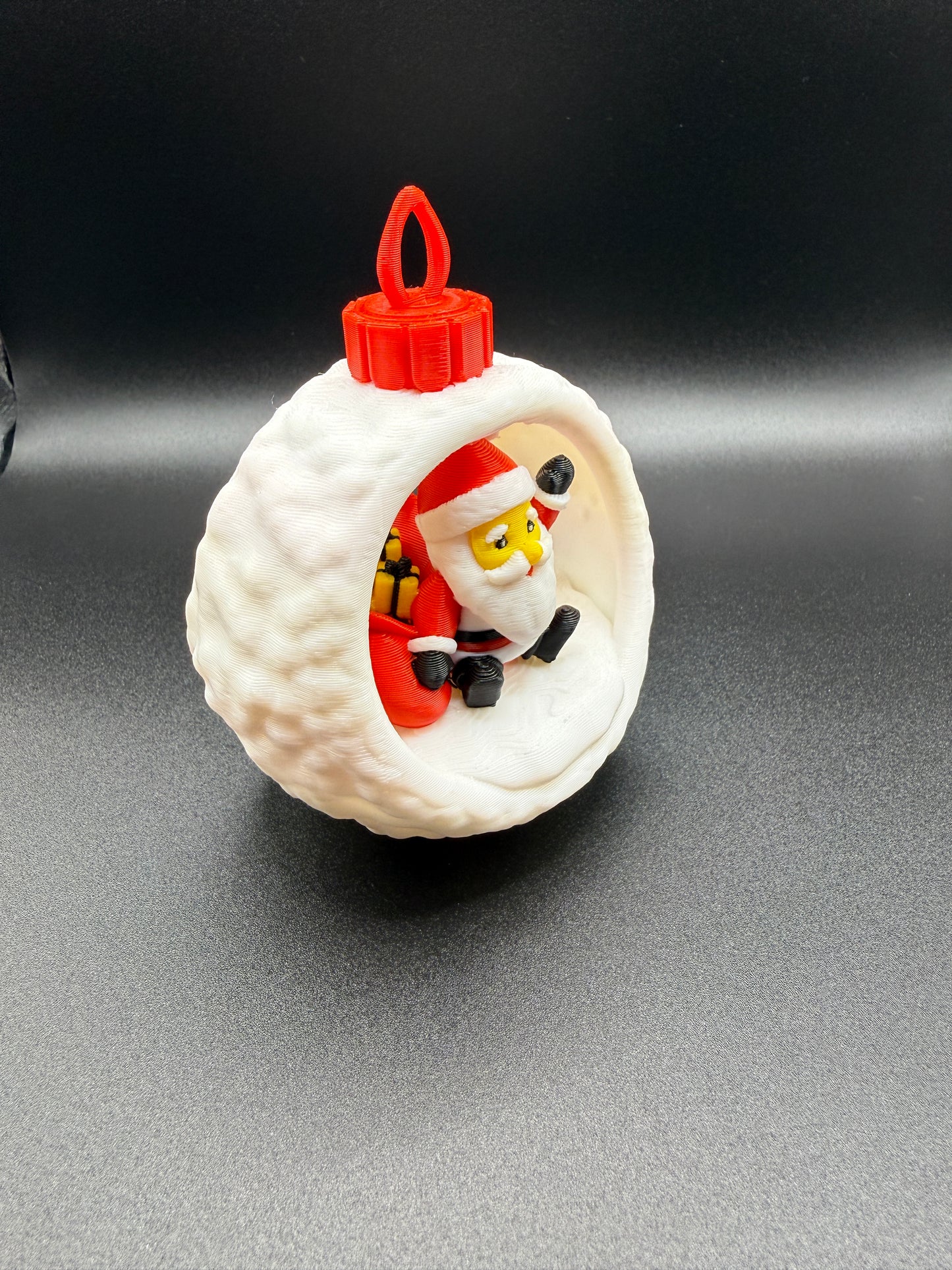 Christmas Bauble Santa Ornament