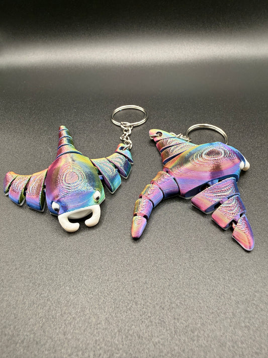 Manta Ray Bag Charms