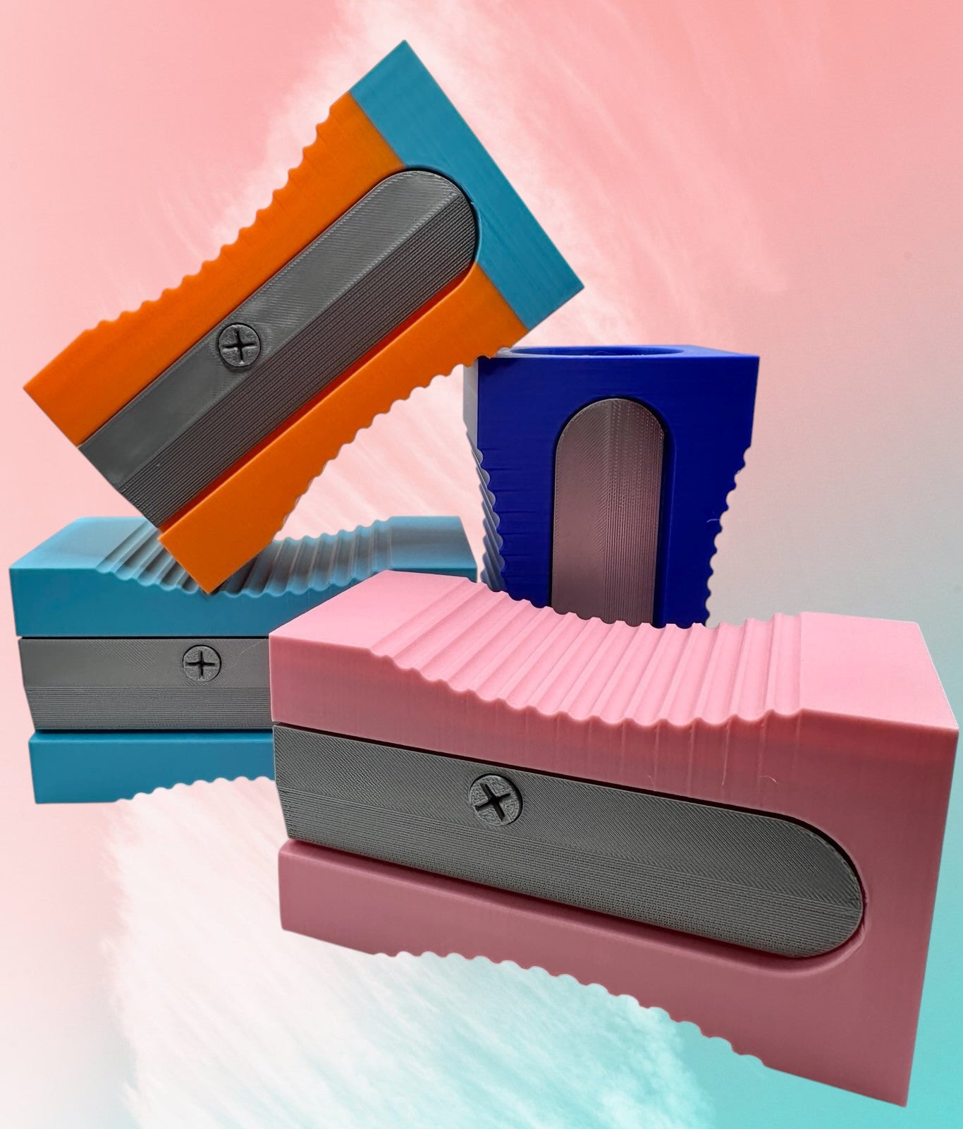 3D Printed Giant Pencil Sharpener Pencil and Brush Holder – Retro Desk Organizer for Artists, Students & Teachers