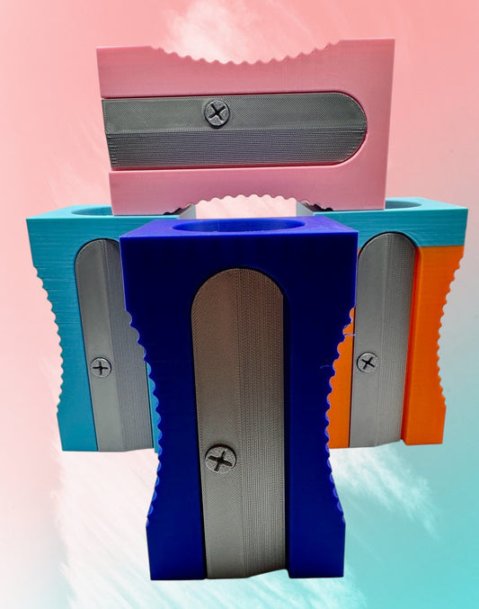 3D Printed Giant Pencil Sharpener Pencil and Brush Holder – Retro Desk Organizer for Artists, Students & Teachers